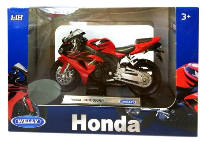 Мотоцикл Welly Honda CBR1000RR (12819P) 1:18 (фото modal 3)