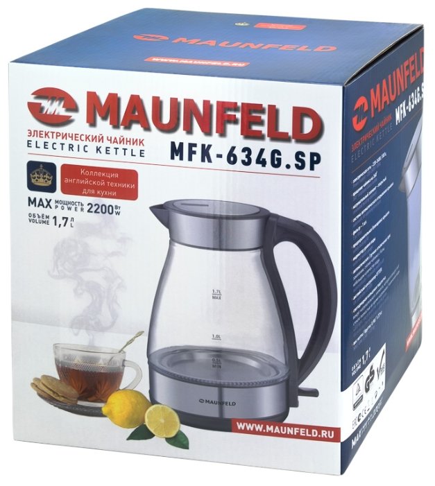 Чайник MAUNFELD MFK-634G.SP (фото modal 3)