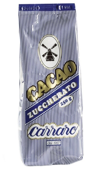 Carraro Sugar Cocoa Zuccherato Какао-напиток растворимый, пакет (фото modal 1)