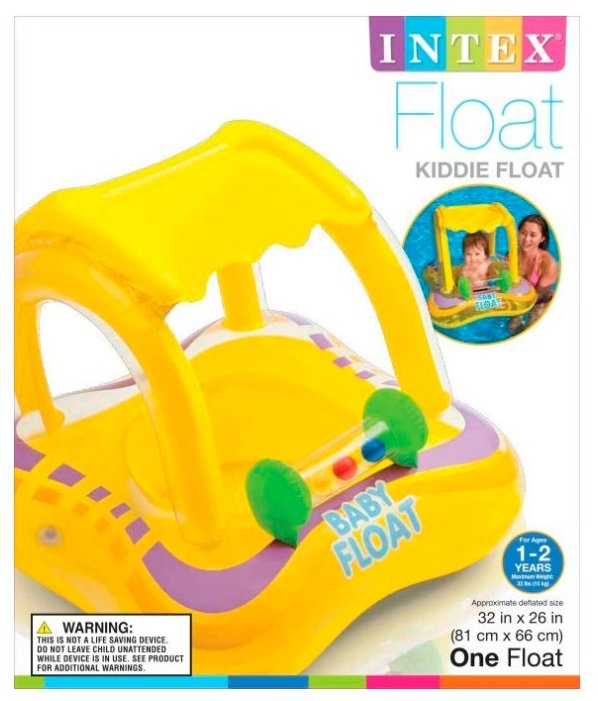 Надувные водные ходунки Intex Baby Float 56581 (фото modal 2)