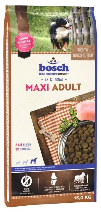 Корм для собак Bosch (15 кг) Adult Maxi (фото modal 1)