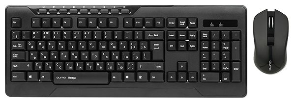 Клавиатура и мышь Qumo Omega Black USB (фото modal 1)