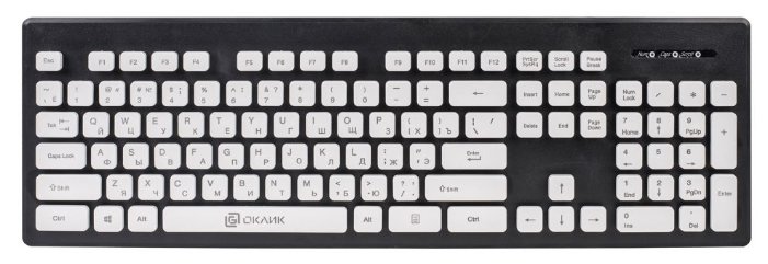 Клавиатура Oklick 580M Black USB (фото modal 2)