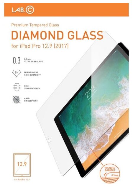 Защитное стекло LAB.C Diamond Glass 361 для Apple iPad Pro 12.9 (фото modal 2)
