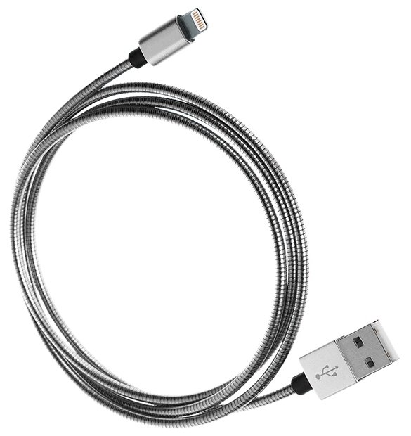 Кабель Qumo USB - Lightning (MFI fullmetaL) 1 м (фото modal 1)