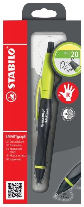 STABILO Механический карандаш Smartgraph со сменными грифелями HB, 0.7 мм, 3 шт. (фото modal 2)
