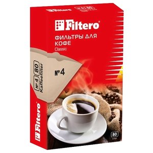 Одноразовые фильтры для капельной кофеварки Filtero Classic Размер 4 (фото modal nav 1)