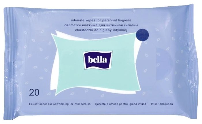 Bella Влажные салфетки для интимной гигиены, 20 шт (фото modal 1)