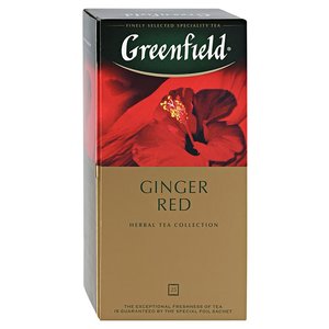 Чайный напиток красный Greenfield Ginger Red ароматизированный в пакетиках (фото modal nav 1)