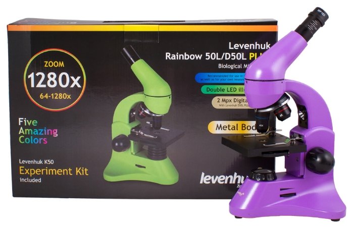 Микроскоп LEVENHUK Rainbow 50L PLUS (фото modal 39)