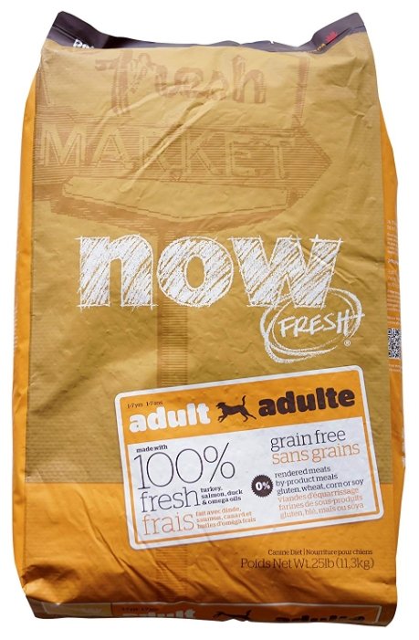 Корм для собак NOW FRESH (11.35 кг) Grain Free Adult Dog Food Recipe (фото modal 1)