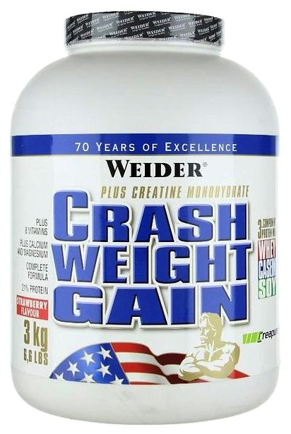 Гейнер Weider Crash Weight Gain (3 кг) (фото modal 1)