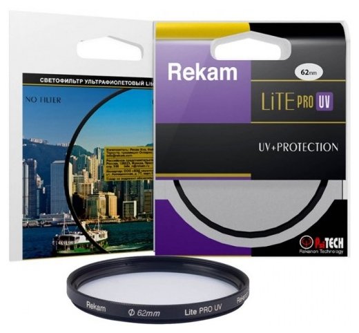Светофильтр ультрафиолетовый Rekam Lite Pro UV 62мм (фото modal 3)