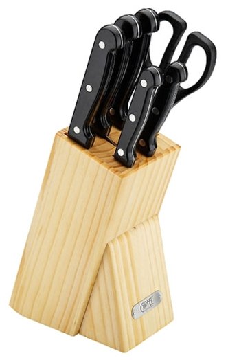 Набор GiPFEL Tradition 5 ножей, ножницы и подставка (фото modal 1)