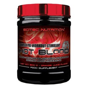 Предтренировочный комплекс Scitec Nutrition Hot Blood 3.0 (300 г) (фото modal nav 2)