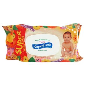 Влажные салфетки Superfresh Baby для детей и мам с календулой (фото modal nav 2)