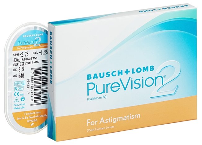 Bausch & Lomb PureVision 2 HD for Astigmatism (3 линзы) (фото modal 2)