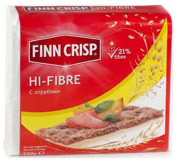 Хлебцы ржаные Finn Crisp с отрубями 200 г (фото modal 1)