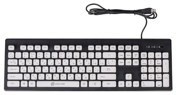 Клавиатура Oklick 580M Black USB (фото modal 3)