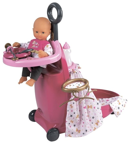 Smoby Набор для кормления и купания пупса в чемодане Baby Nurse (220316) (фото modal 1)