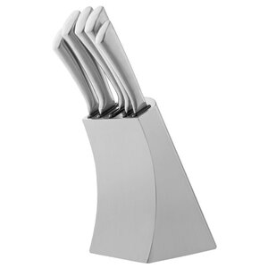 Набор BERKRAFT Silver 5 ножей с подставкой (фото modal nav 1)