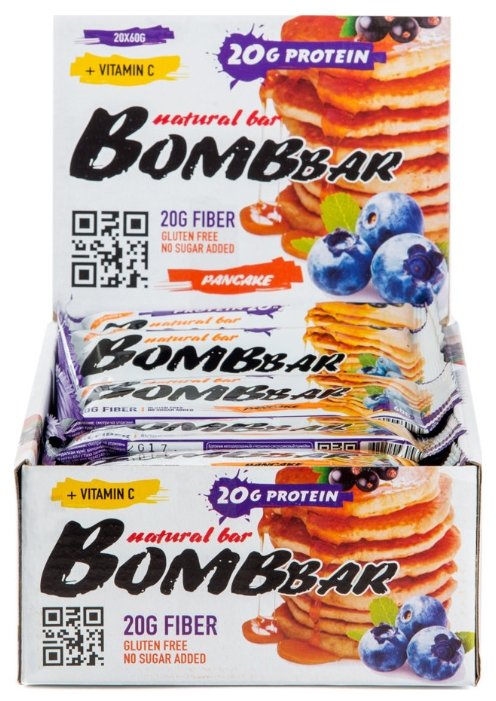 BombBar протеиновый батончик Natural Bar + Vitamin C (60 г)(20 шт.) (фото modal 11)