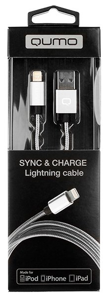 Кабель Qumo USB - Lightning (MFI fullmetaL) 1 м (фото modal 2)