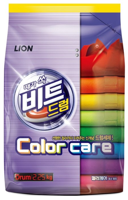 Стиральный порошок Lion Beat Drum Color care (Корея) (фото modal 1)