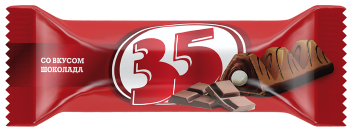 Батончик 35 с шоколадной начинкой, 20 г, коробка (фото modal 2)