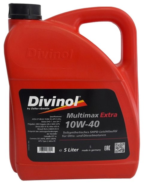 Моторное масло Divinol Multimax Extra 10W-40 5 л (фото modal 1)