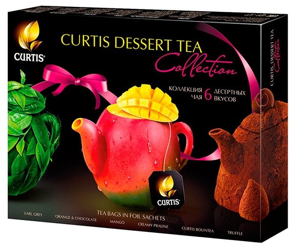 Чай Curtis Dessert Tea Collection в пакетиках набор (фото modal 1)