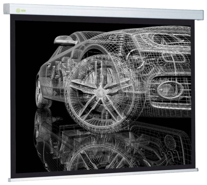 Рулонный матовый белый экран cactus Wallscreen CS-PSW-213x213 (фото modal 1)