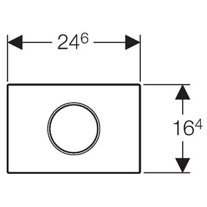 Кнопка смыва GEBERIT 115.908.KL.1 Sigma 10 (фото modal nav 2)