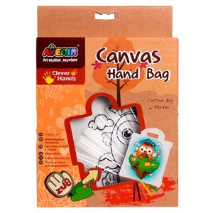AVENIR Набор для раскрашивания сумки из холста Сова (AL2006) (фото modal nav 1)