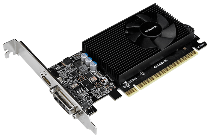 Видеокарта GIGABYTE GeForce GT 730 902Mhz PCI-E 2.0 2048Mb 5000Mhz 64 bit DVI HDMI HDCP Low Profile (фото modal 2)