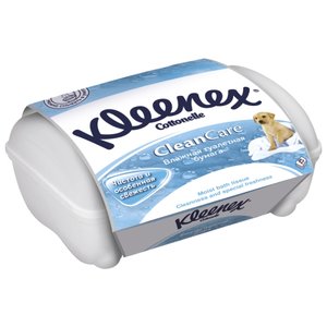 Влажная туалетная бумага Kleenex в пластиковой коробке (фото modal nav 1)