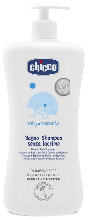 Chicco Baby moments Шампунь для тела и волос без слез (с дозатором) (фото modal 3)