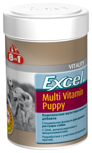 Добавка в корм 8 In 1 Excel Multi Vitamin Puppy для щенков, (фото modal 1)