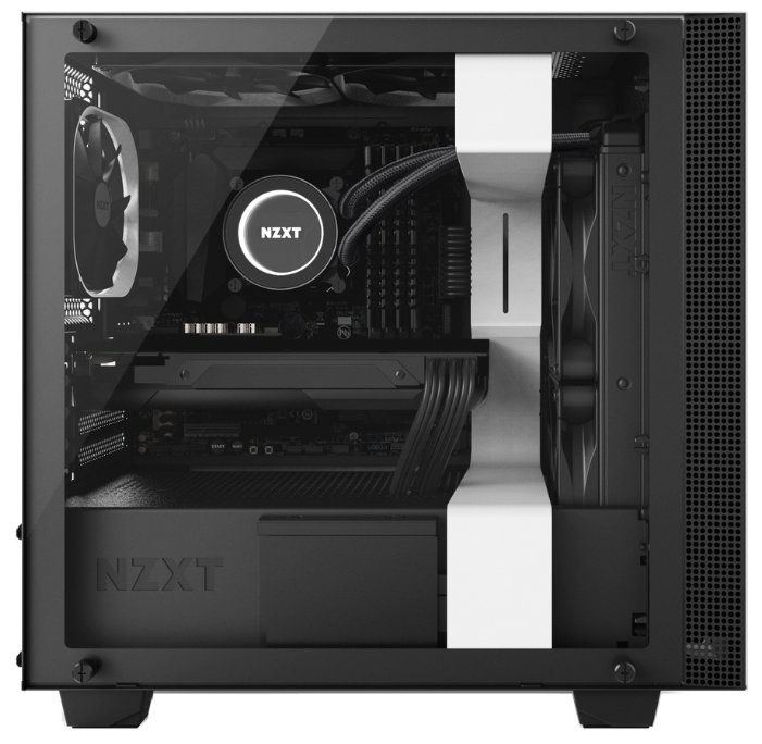 Компьютерный корпус NZXT H400 White/black (фото modal 6)