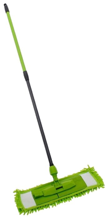 Швабра Green Line плоская с телескопической рукояткой 120 см (фото modal 2)