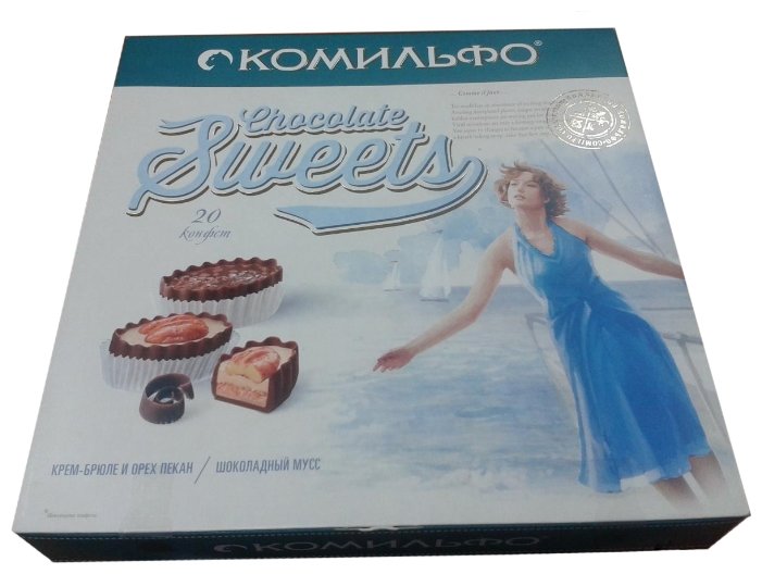 Набор конфет Комильфо Крем-брюле и орех пекан / Шоколадный мусс 232 г (фото modal 4)