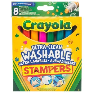 Crayola Набор смываемых фломастеров-штампов 58-8129 (8 шт.) (фото modal nav 1)