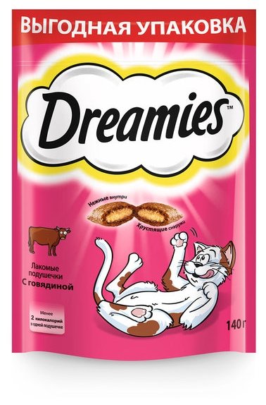 Лакомство для кошек Dreamies с говядиной (фото modal 3)