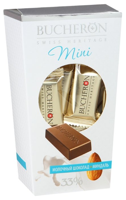 Набор конфет Bucheron Mini молочный шоколад с миндалем 171 г (фото modal 1)