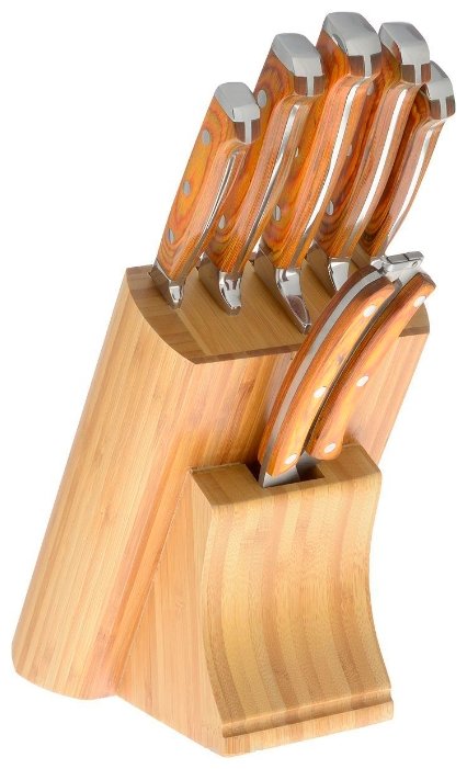 Набор MAYER & BOCH 5 ножей и ножницы с подставкой 23623 (фото modal 1)