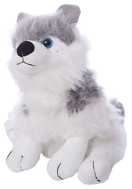 Мягкая игрушка Eatoy Собака серая с белым 12 см (фото modal 2)
