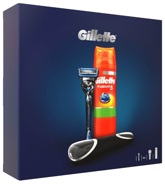 Набор Gillette дорожный чехол, гель для бритья для чувствительной кожи 200 мл, бритвенный станок Fusion5 ProShield Chill (фото modal 2)