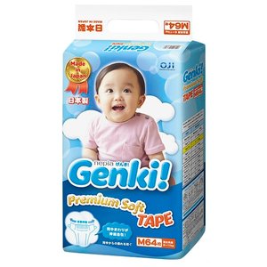 Genki подгузники Premium Soft M (6-11 кг) 64 шт. (фото modal nav 1)