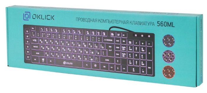 Клавиатура Oklick 560ML Black USB (фото modal 10)