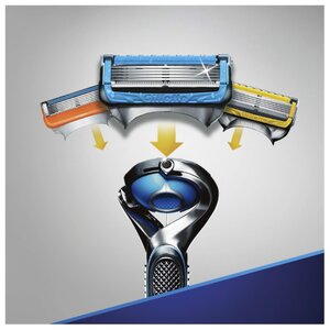 Набор Gillette дорожный чехол, гель для бритья для чувствительной кожи 200 мл, бритвенный станок Fusion5 ProShield Chill (фото modal nav 8)